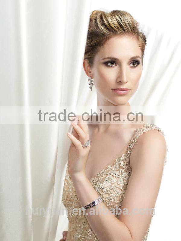 gold beaded spaghetti strap bridesmaid dresses online