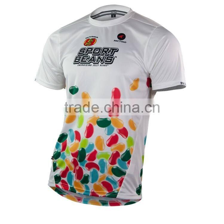 Custom dry fit sublimation running jersey