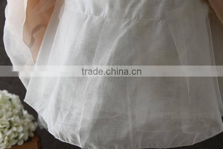 High quality Elegant children's boutique clothing Sleeves Sexy handmade flower many layer baby party dress Spain cake dresses