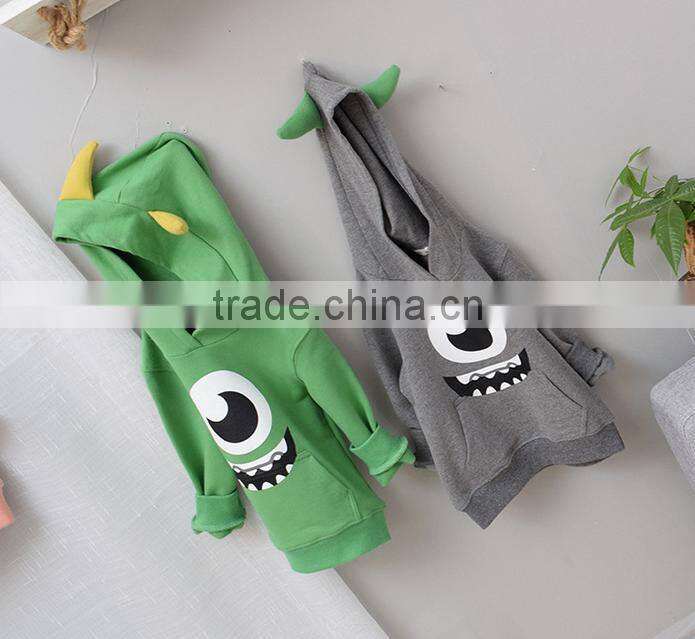 YE5216 Autumn 2017 children clothing cotton long-sleeved children hooded coat