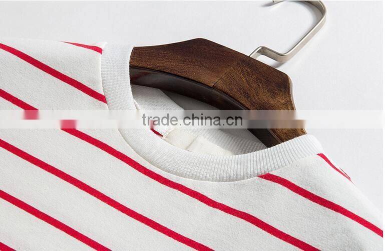 2017 round collar white cotton T-shirt men with short sleeves