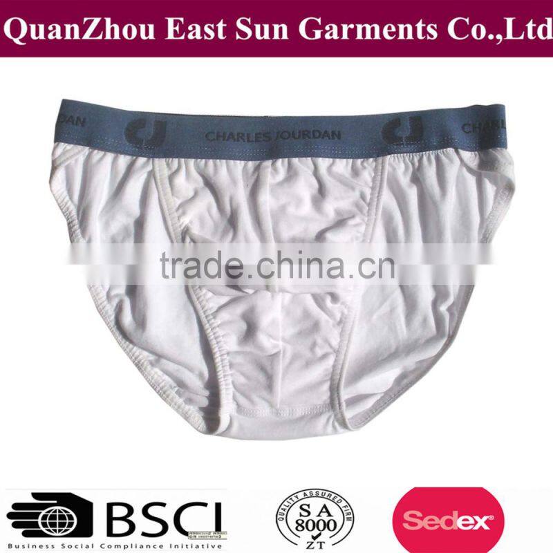 hotsales sexy cotton solid color brand mens underwear briefs