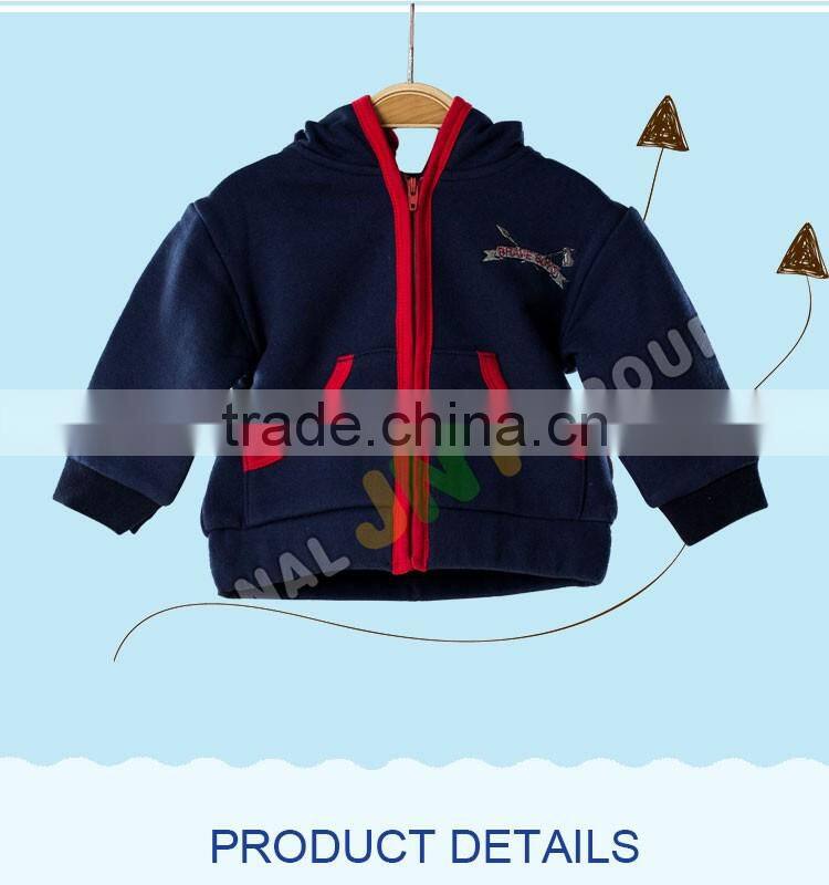 Fashion baby cotton-padded hoodie coats and jackets