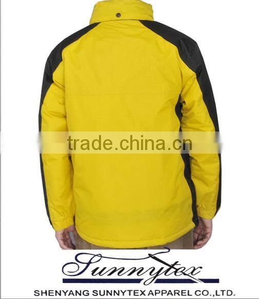 mens winter jacket coat pocket and polo collar