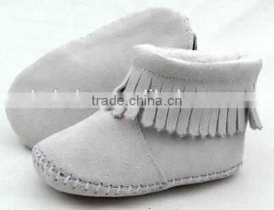 Genuine leather lovely cute fashion skidproof baby boots