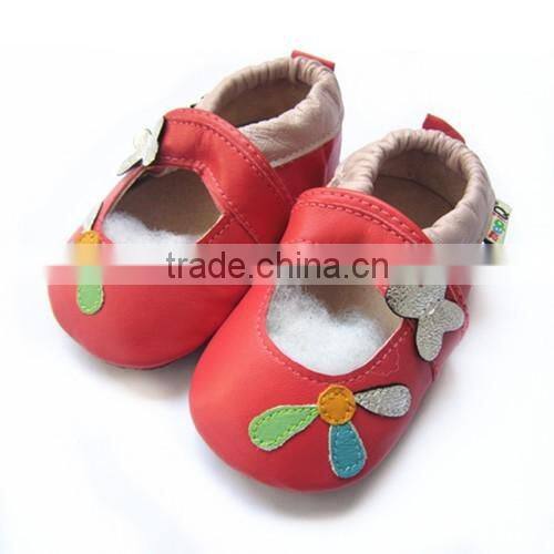 rubber sole baby sandal and genuine leather baby shoes 2016