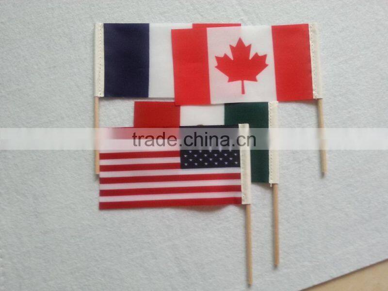color printing hand flag