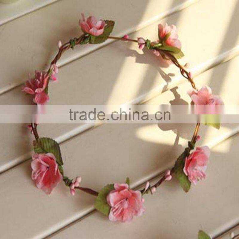 Hunter Multi Flower Bridal Headpiece Floral Halo Floral Head Wreath