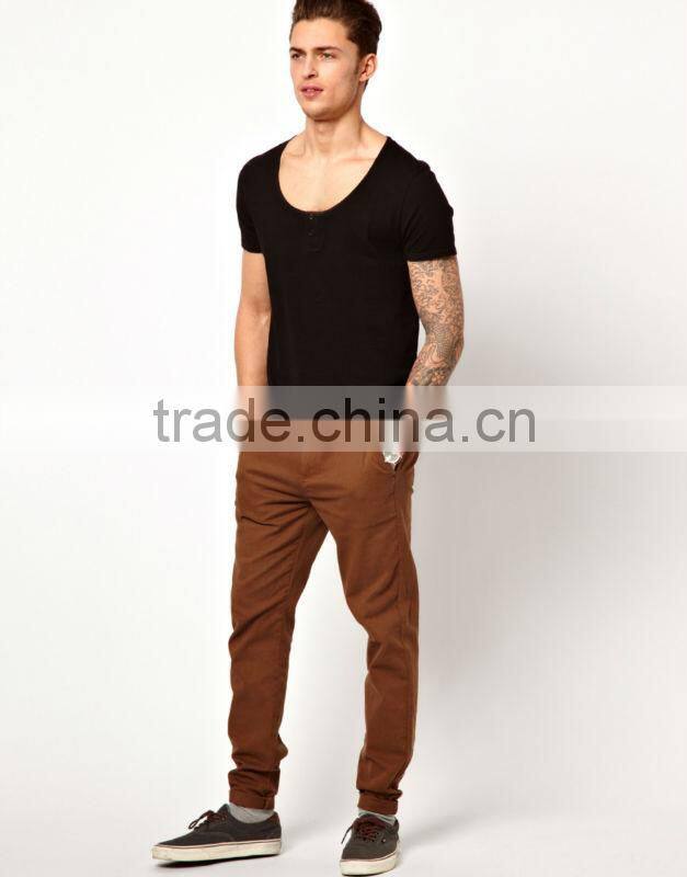 scoop neck men's black tee shirts