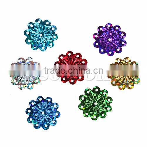 Polyvinylchlorid Sequins Christmas Plum Blossom At Random 19mm x 18mm,100 Grams