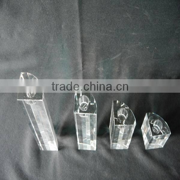 Hot Sale !!! Upscale crystal cube candle holder for tea light candle holder Centerpieces JKC-0003