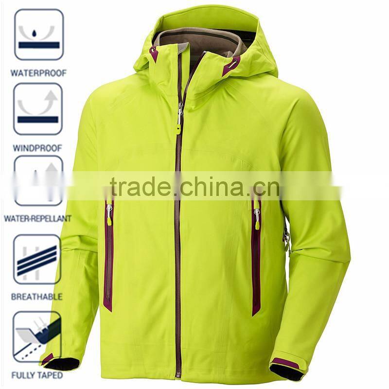 3-Layer Shell Fabric Active Pink Custom Snow Jacket
