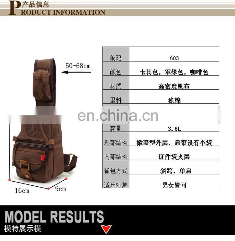 JL Bag17007 2017 Canvas Bag Man bag Single Shoulder Bag