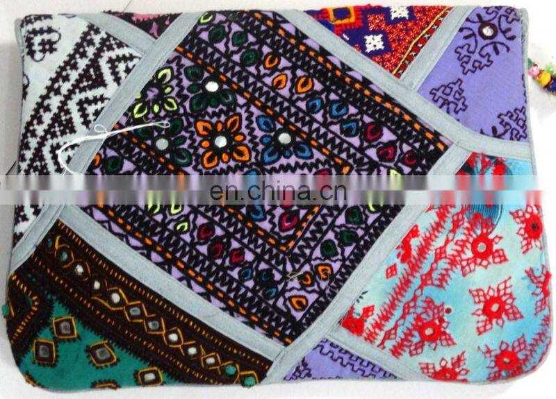 Indian Tribal Banjara Clutch Bag Gypsy Embroidery Vintage Banjara Clutch Cotton Hand bag