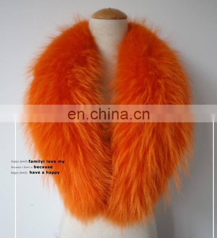 Factory Price Wholesale Fur Scarf Real Raccoon Collar