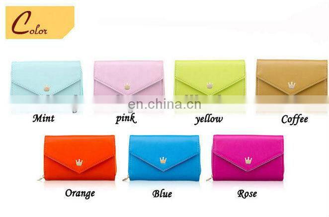 Galaxy s3 cover case,crown smart pouch for Iphone for Samsung for money and card different color wholesale price