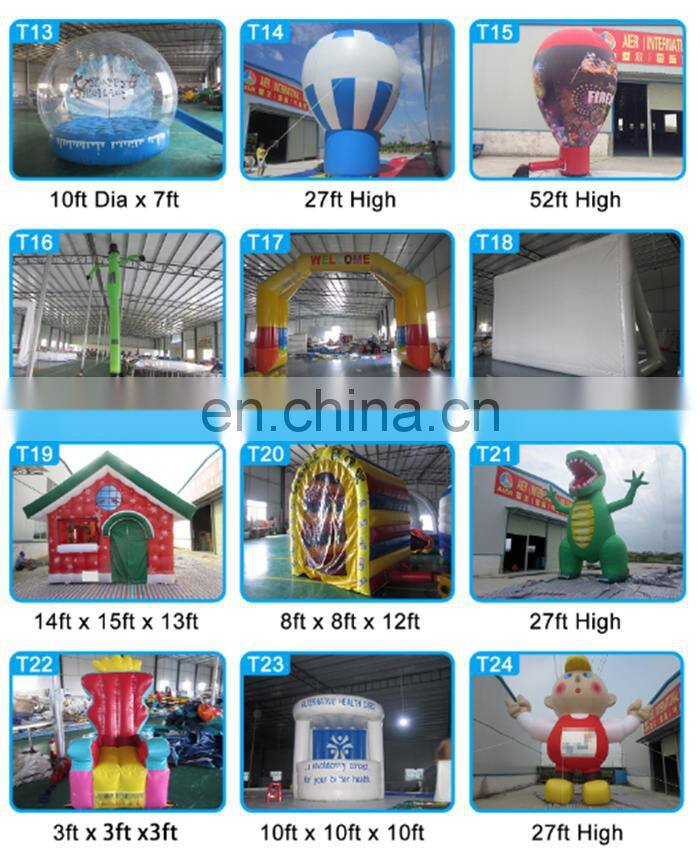2016 Aier wholesale Factory outlet custom big water ball inflatable toys/inflatable zorb balls for sale