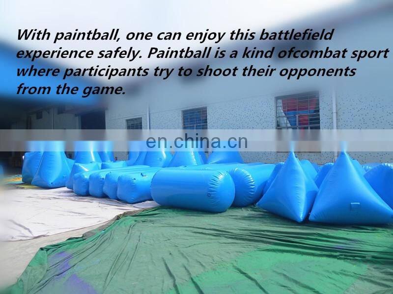 Factory price paint ball equipment,inflatable paintball bunkers for sale