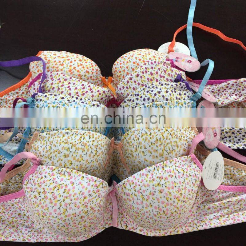 nice printing young girls bra with 32 size boobs pictures