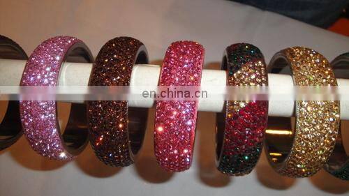 Handmade Indian Lac Stone Crystal bangles