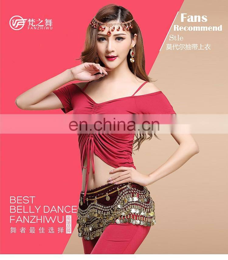 S-3091 Special design modal sexy belly dance crop top