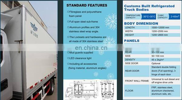 Custom-made Refrigerator Truck Box; End Year Promotion!!! On Sales!!!