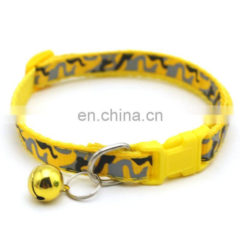 Wholesale Manufacturer Adjustable Soft High Quality Nylon Luxury Custom Pet Dog Collar For Dog With Bell Dog Collar