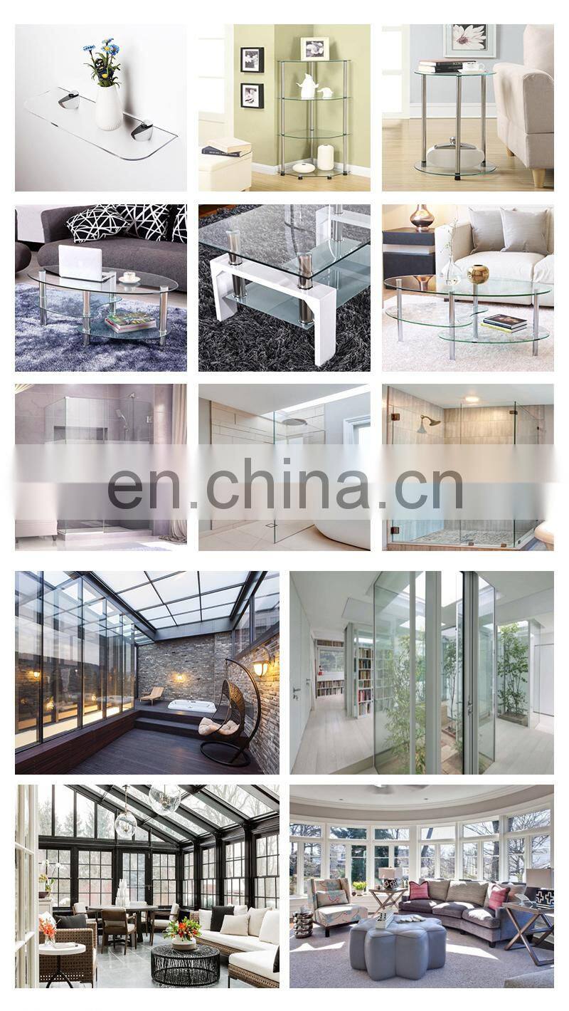 Cheap good quality aluminum clear tempered glass sliding door
