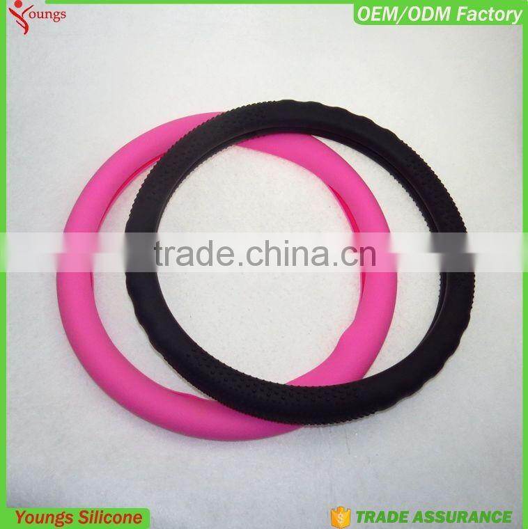 2016 eco-friendly newest design fashion international flag car spare parts steering wheel cover