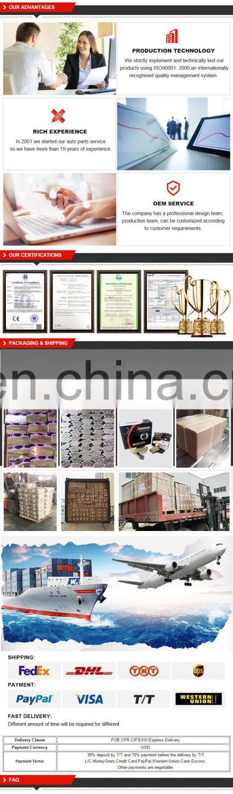 D1092 front new premium carbon ceramic disc brake pad for CHEVROLET