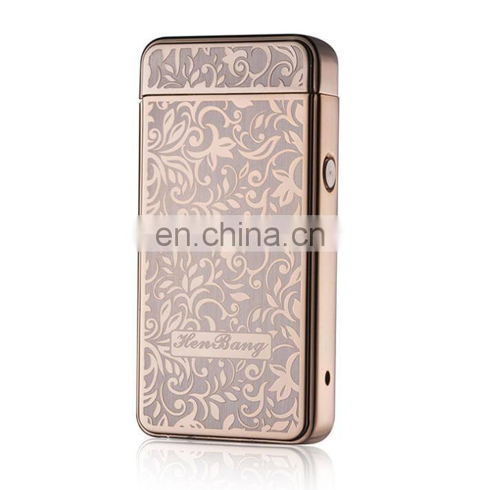 Classic 2019 USB lighter dual arc lighter pulse electronic lighter with charger