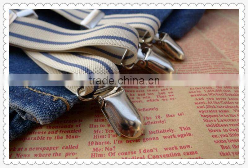 High quality fashion clips suspenders for men