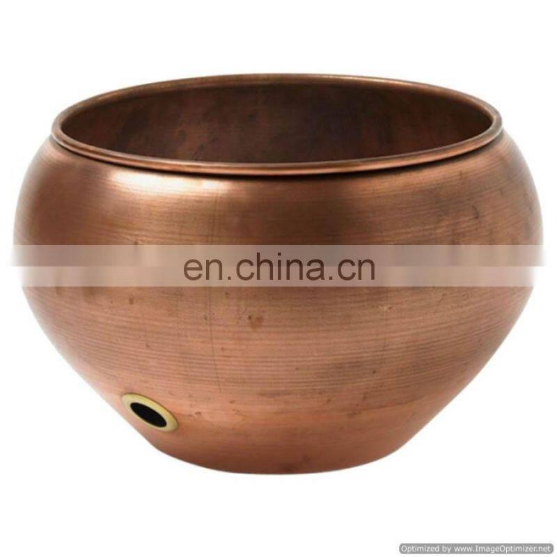 shiny copper hose bowl