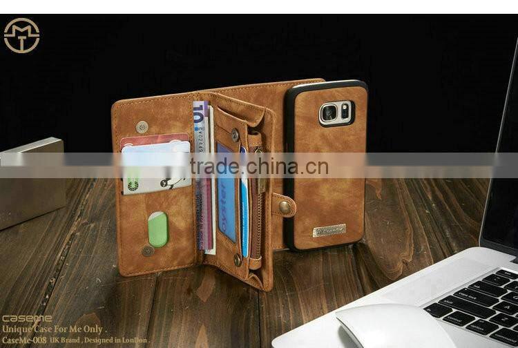 for Samsung s7 case leather stand flip phone case with 2 business card holder photo bag leather case for Samsung s7