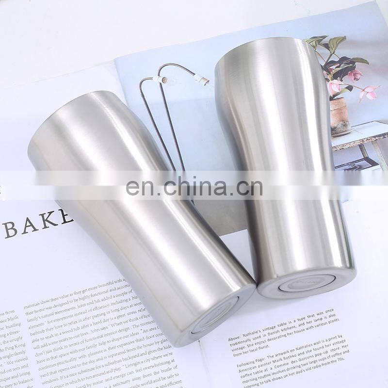 new style 14oz/430ml Double Wall Stemless Wine Tumbler Insulated Stainless Steel beer Cup