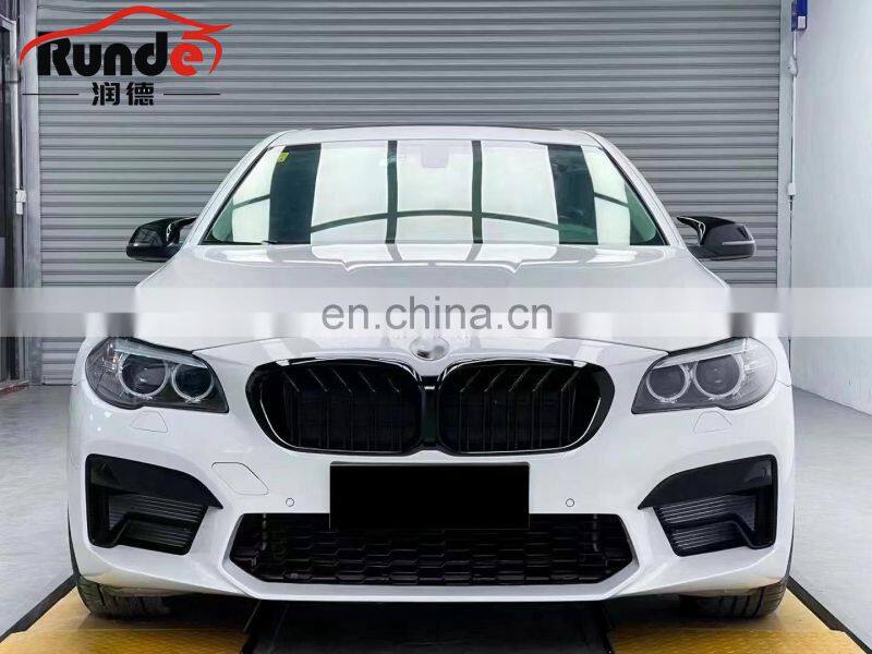 Runde Car Modification PP material Front Bumper For BMW 5 Series F10 F18 Upgrade to 2021 G30 M5 Style