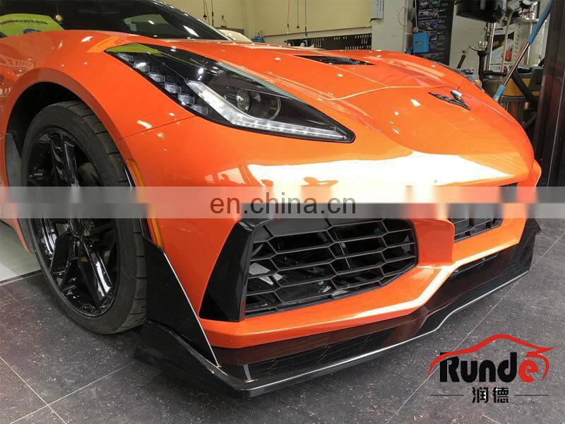 Runde Car Modification PP Material bodykit front bumper Upgrade For 2014+ Chevrolet Corvette ZR1 Bodykit Front Bumper