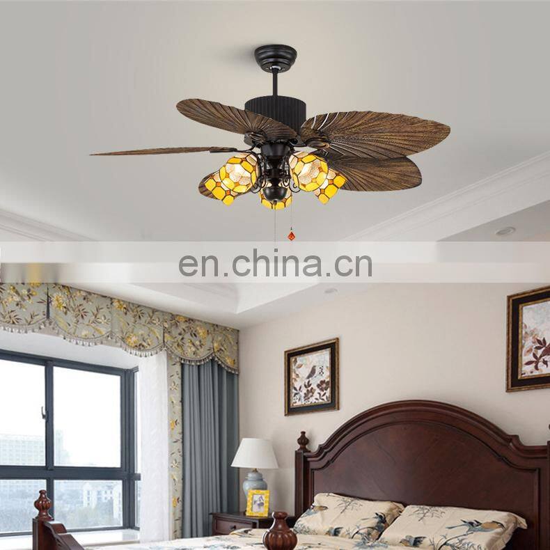 Modern Designer Decorative Vintage Bedroom Luxury Ceiling Light Remote Control Led Ceiling Fans Chandeliers & Pendant Lights