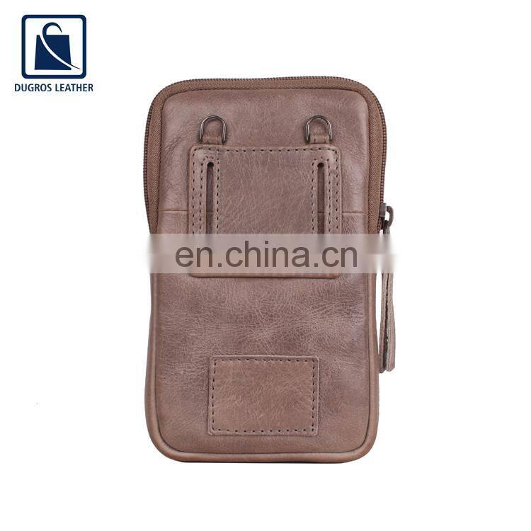 2021 Latest Arrival Cotton Lining Material Women Genuine Leather Mobile Case for Sale