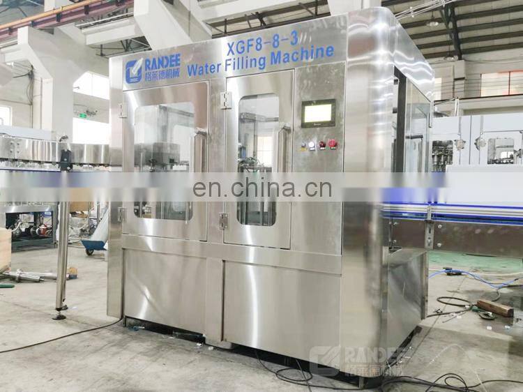 High quality automatic pure mineral water filling bottling machine for beverage factory