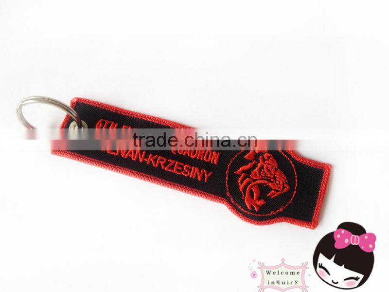 Custom fabrics plane badge key ring Embroidery Patch