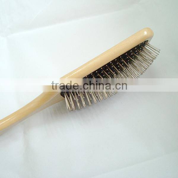 Guangdong Wooden Hair Brush Wholesale , Metal Pins Paddle Brush