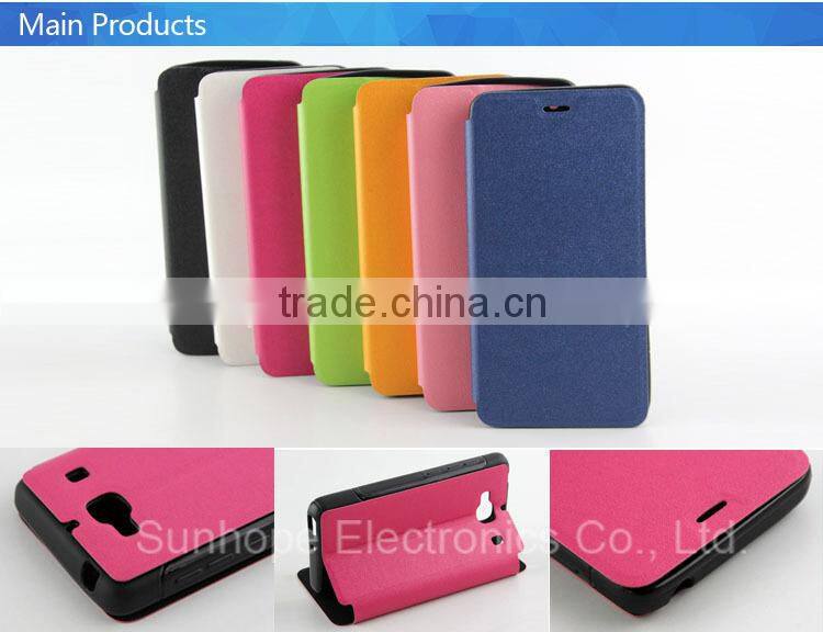 Factory Book Style Stand Wallet Flip Leather cell phone case for MIUI xiaomi redmi 3 2 cover