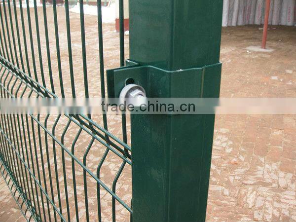 wire mesh fence post