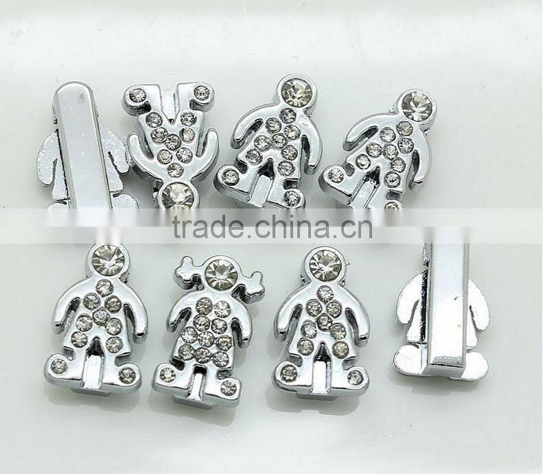 Zinc Alloy Cartoon Enamel Slide Charm 8mm inner Width Wholesale