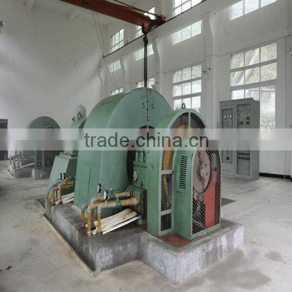 Turgo water turbine power plant