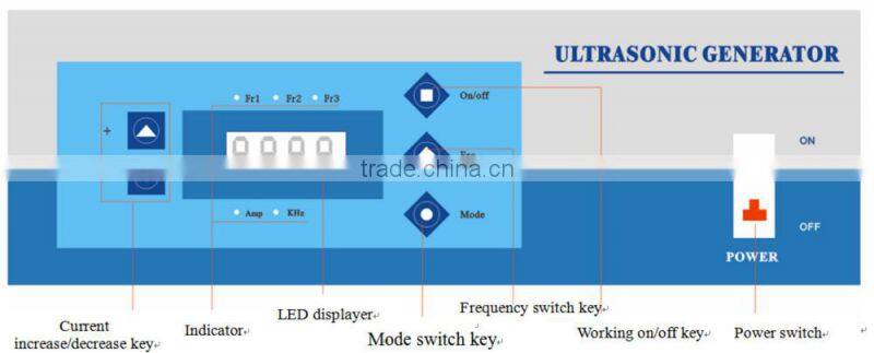 40/80/100khz multi frequency industrial ultrasonic transducer generator