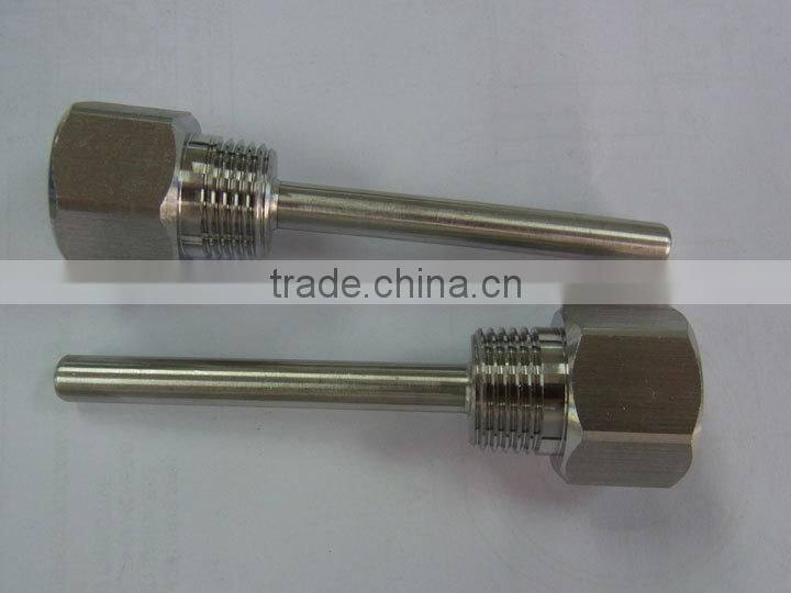 Hex head stainless steel thermowell temperature sensor