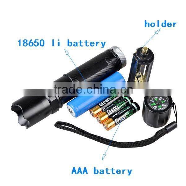 Rechargeable Ultraviolet UV Light Stains Finder UV LED Flashlight