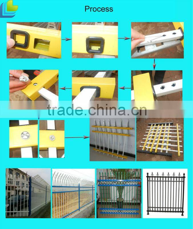 Arched spear top fence for swimming pool security